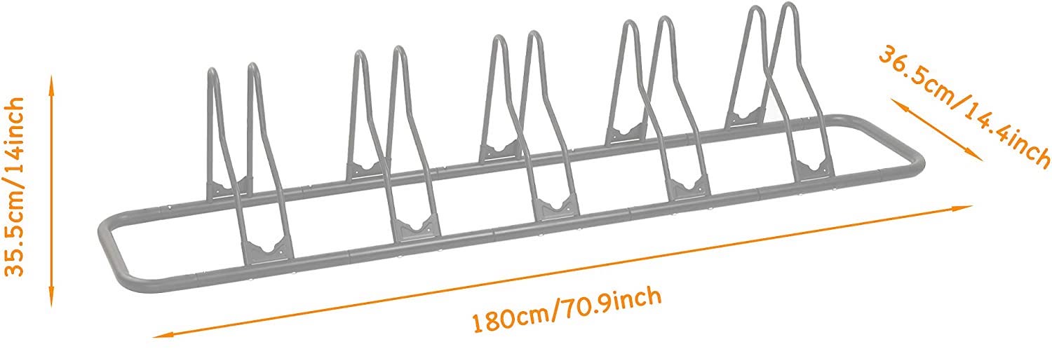 buy 5 bike floor parking racking