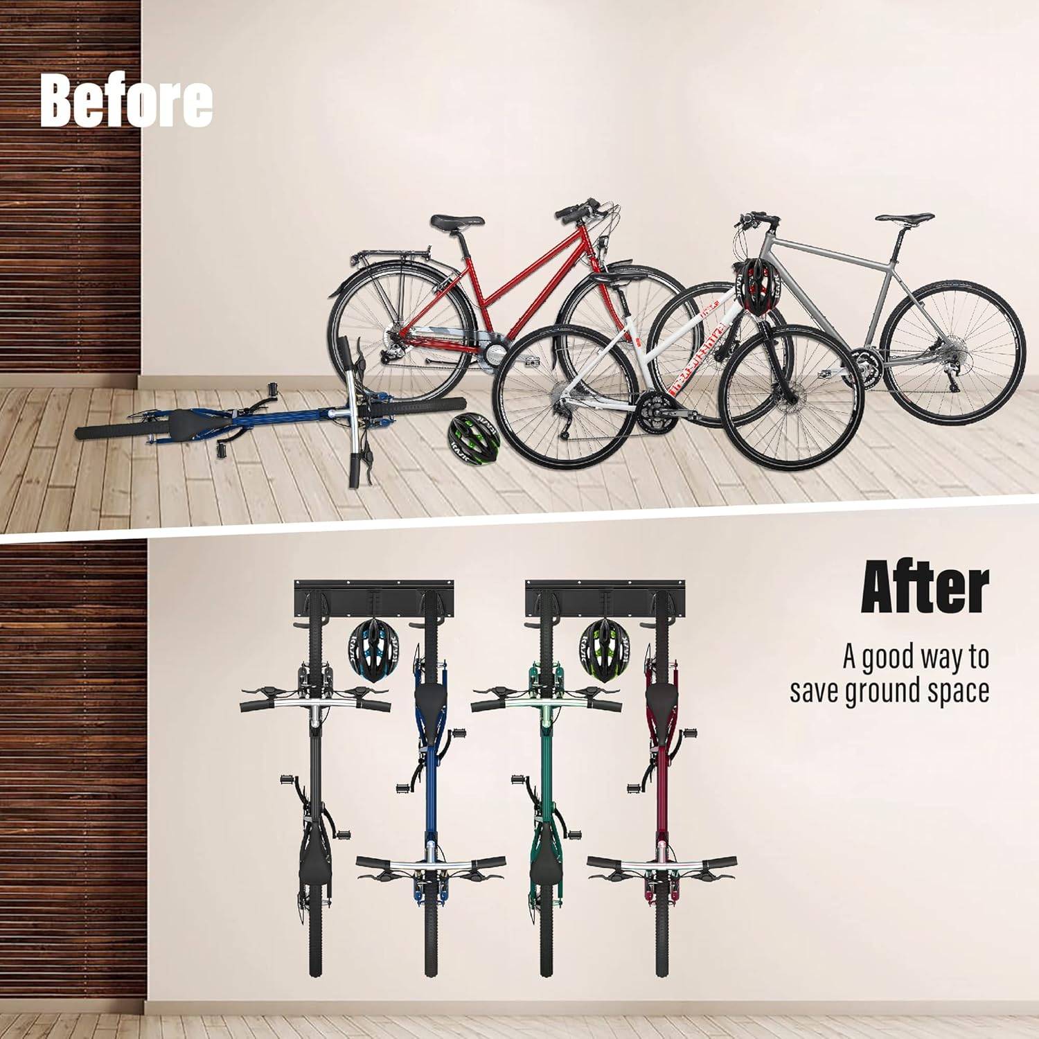 Bike Hooks For Wall (4 Bike): image 4