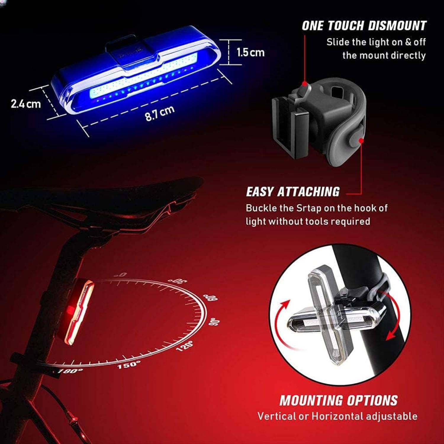 LED Rear Bike Light: image 3